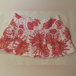 Lilly Pulitzer Mini Skirt Scalloped Size 10